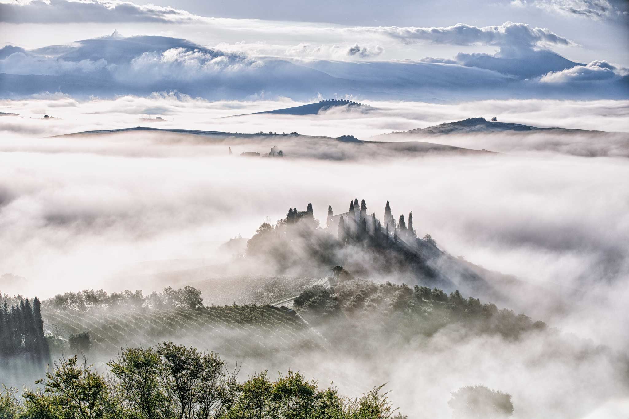 Toskana, Val d'Orcia, Herbst, Workshop, Workshops, Fotografie, Panorama, Photography, Ernst Merkhofer, Fotograf