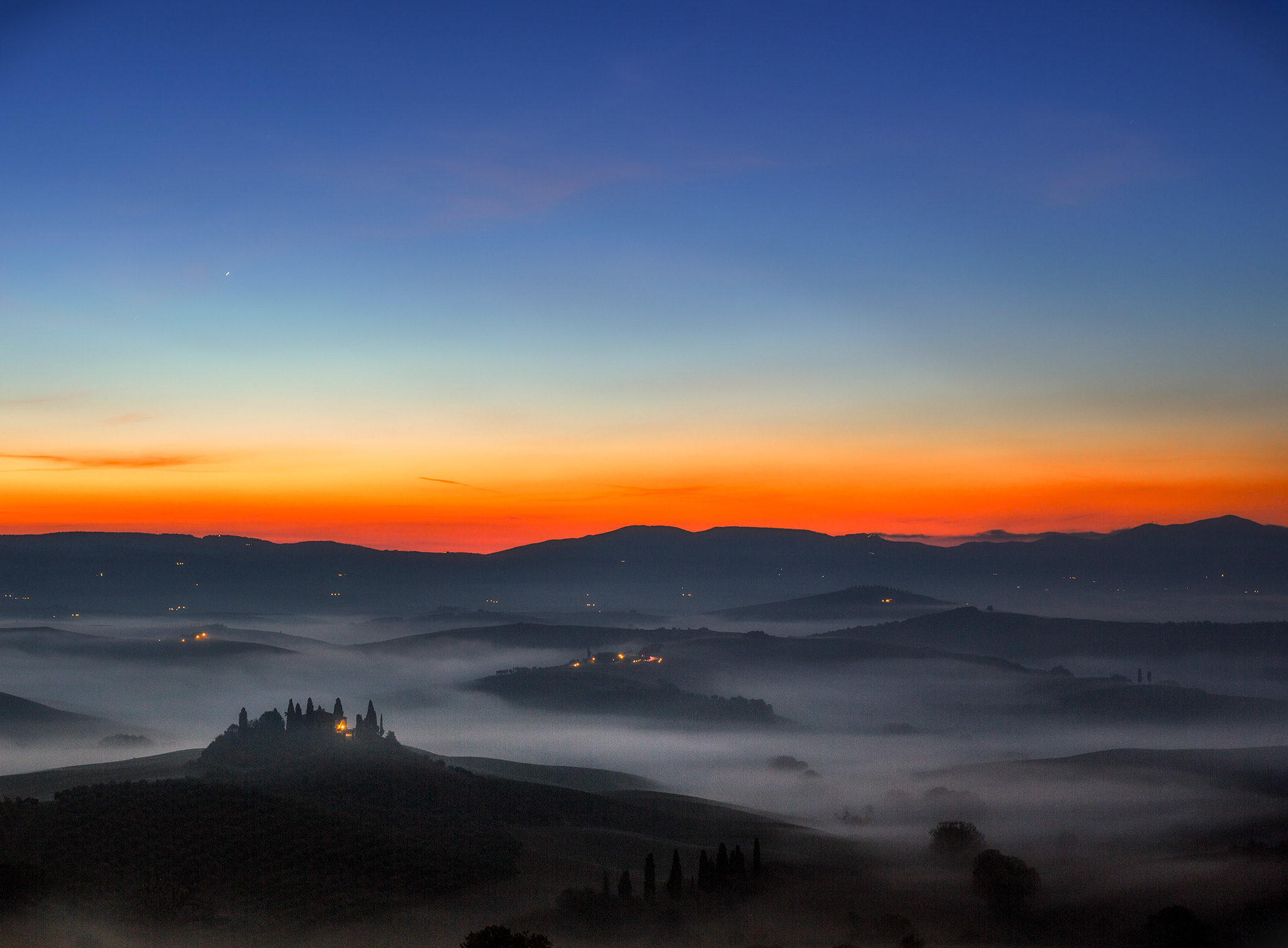 Sonnenaufgang in der Toskana, Val d'Orcia, Fotografie Workshop in der Toskana, photography Workshop Tuscany, Portfolio,